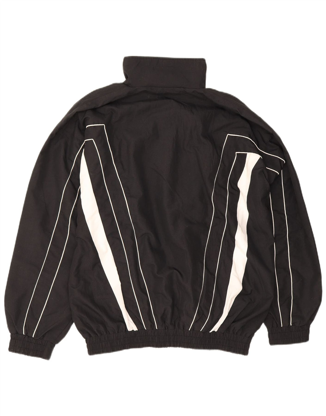 Poliéster preto de Colorblock do revestimento superior do fato de treino dos homens do vintage grande