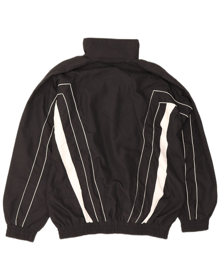 Poliéster preto de Colorblock do revestimento superior do fato de treino dos homens do vintage grande