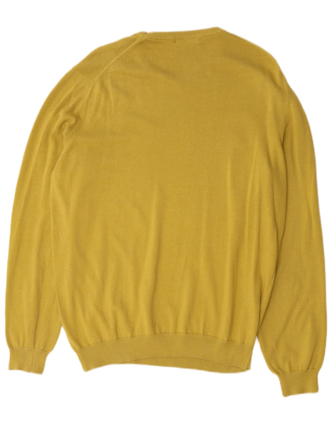 Suéter masculino Massimo Dutti com gola canoa 2XL amarelo