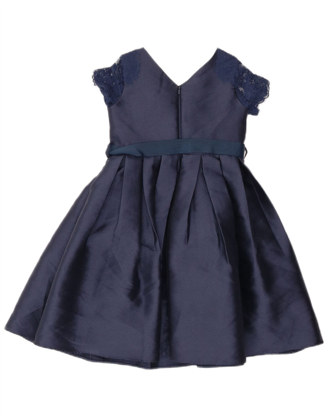 Vestido evasê feminino MONSOON 9-10 anos azul marinho floral poliéster