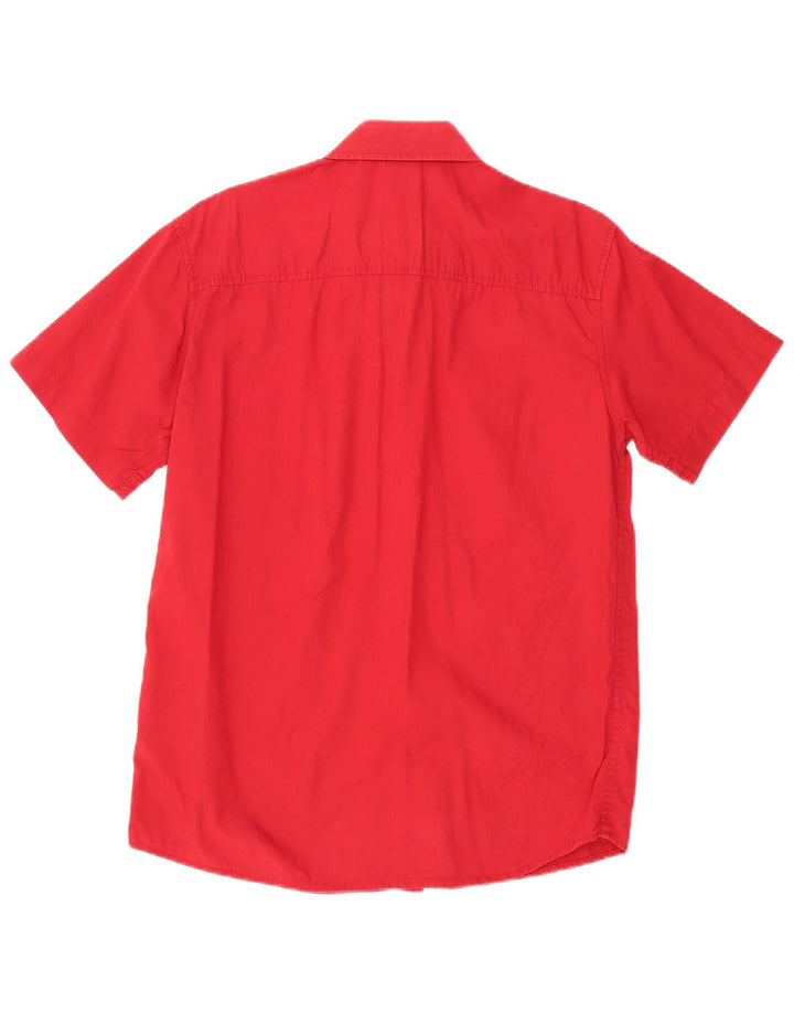 Camisa masculina de manga curta Levi's médio vermelho algodão