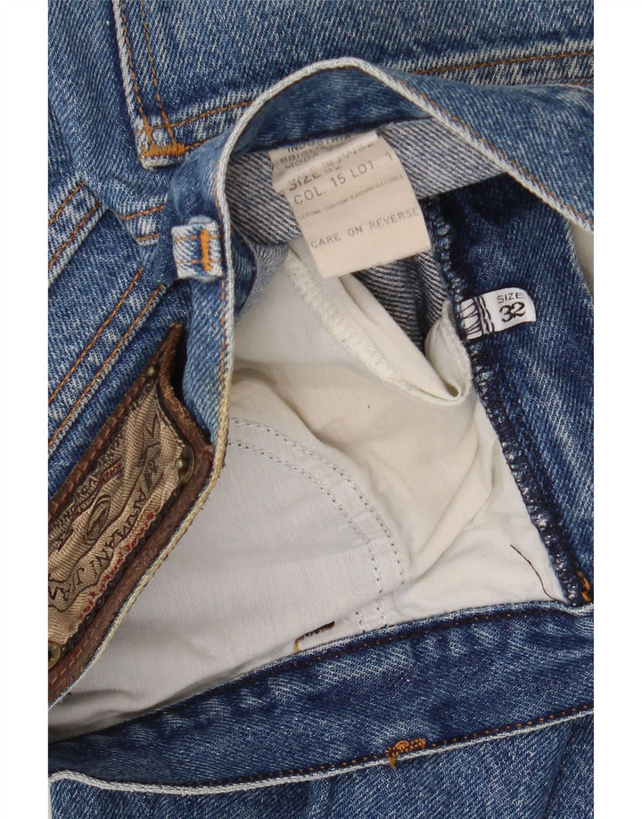 ARMANI Womens Tapered Jeans W32 L28 Blue Cotton Vintage Armani and Second-Hand Armani from Messina Hembry 
