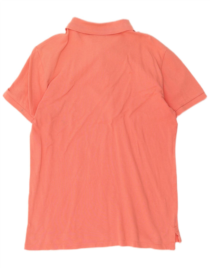 Camisa polo Ralph Lauren masculina personalizada Slim Fit rosa médio