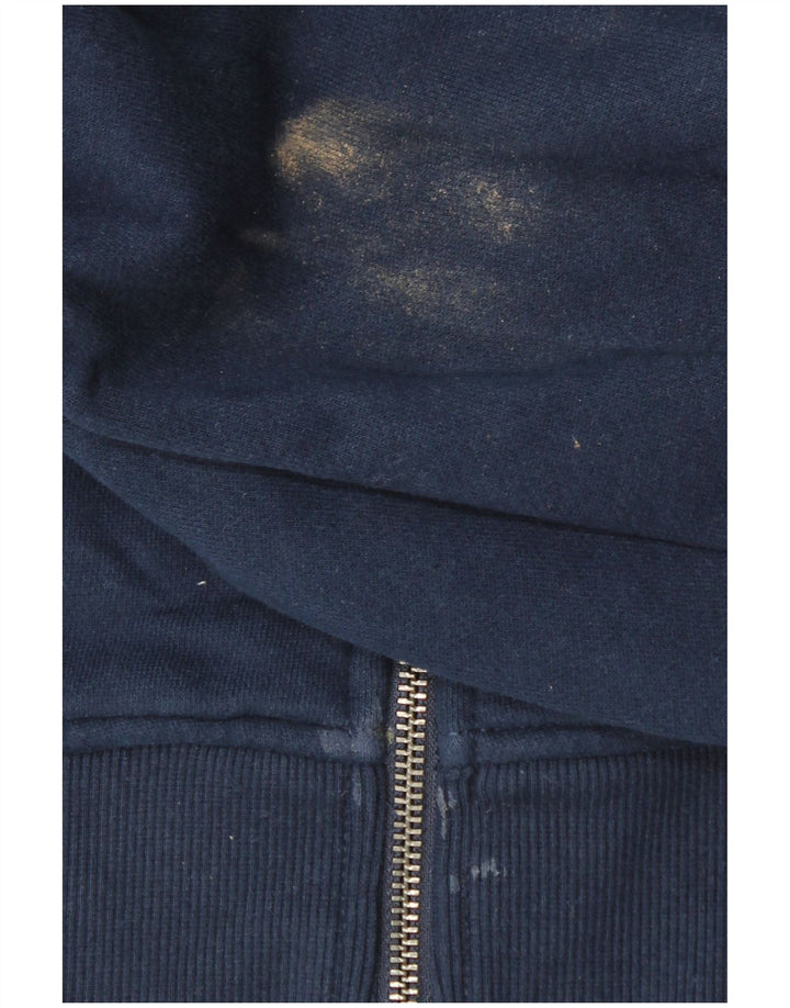 TOMMY HILFIGER Suéter masculino com capuz e zíper pequeno algodão azul marinho