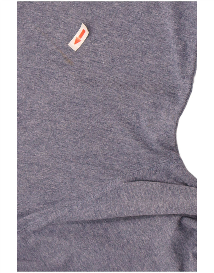 Animal Mens Graphic Top Manga Longa XL Azul Algodão
