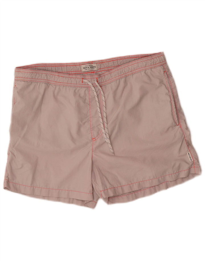 Shorts de natação masculino Jack & Jones grande cinza nylon