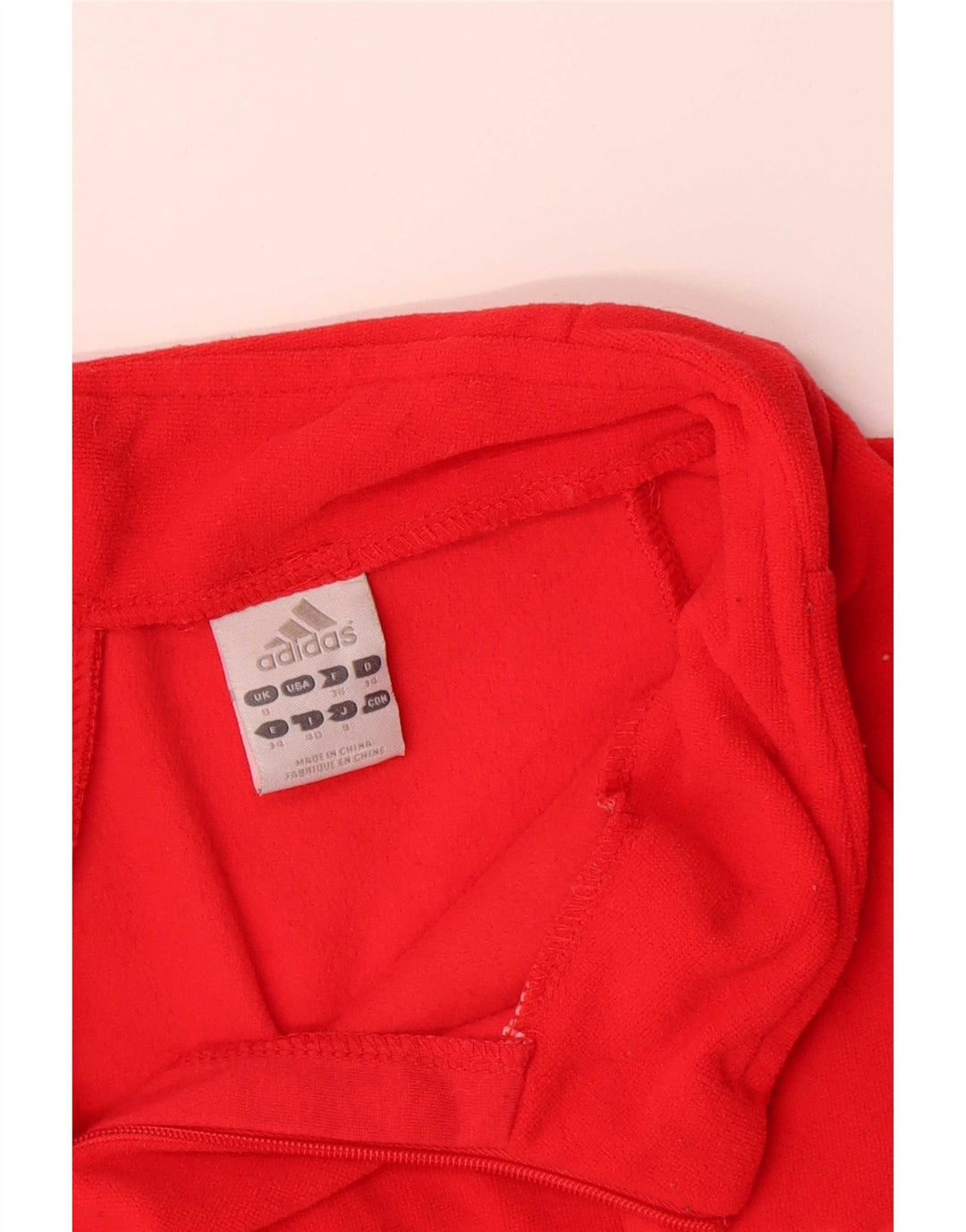 Adidas feminino gráfico pulôver agasalho top jaqueta reino unido 8 pequeno vermelho