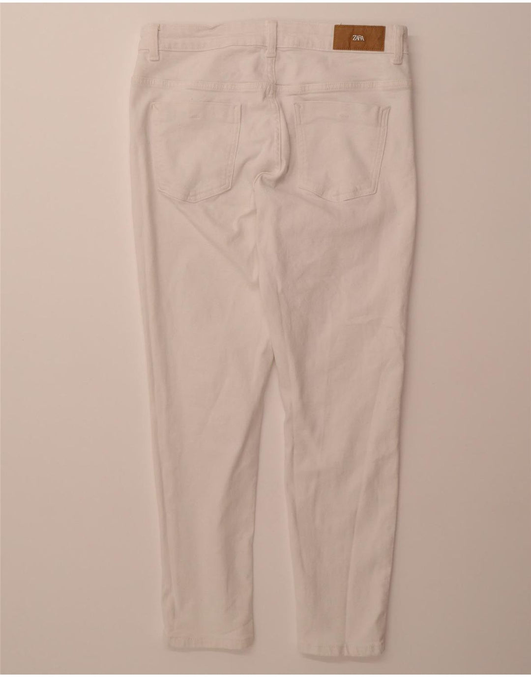 ZARA Womens Slim Jeans EU 44 XL W34 L26 White Cotton Vintage Zara and Second-Hand Zara from Messina Hembry 