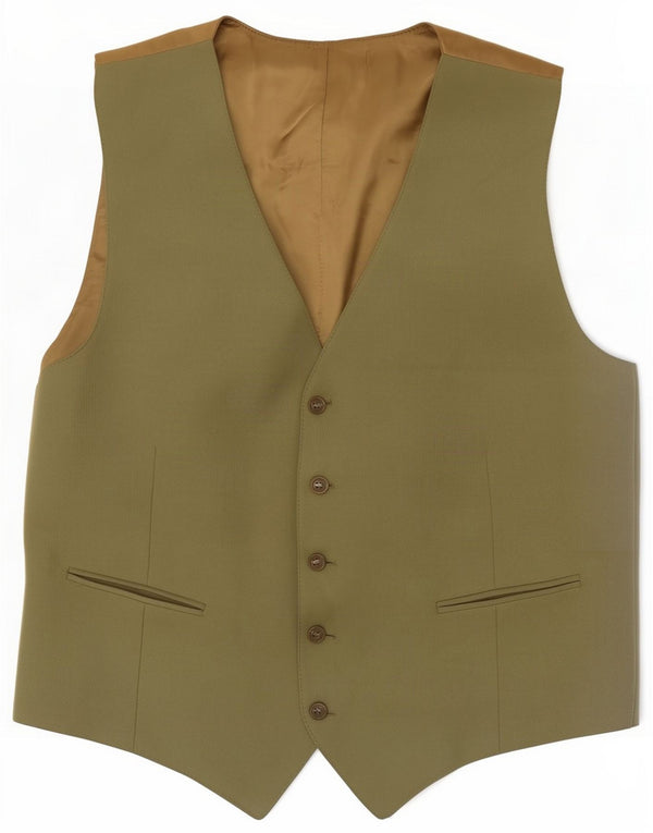 Colete masculino vintage médio cáqui