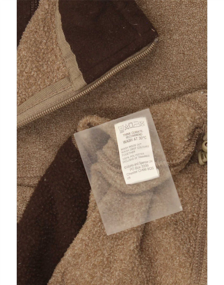 Jaqueta de lã masculina Marks & Spencer Reino Unido 40 grande poliéster marrom