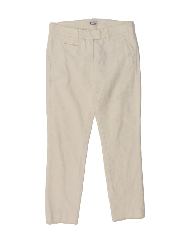 DONDUP Womens Slim Chino Trousers W28 L27 White Cotton Vintage Dondup and Second-Hand Dondup from Messina Hembry 