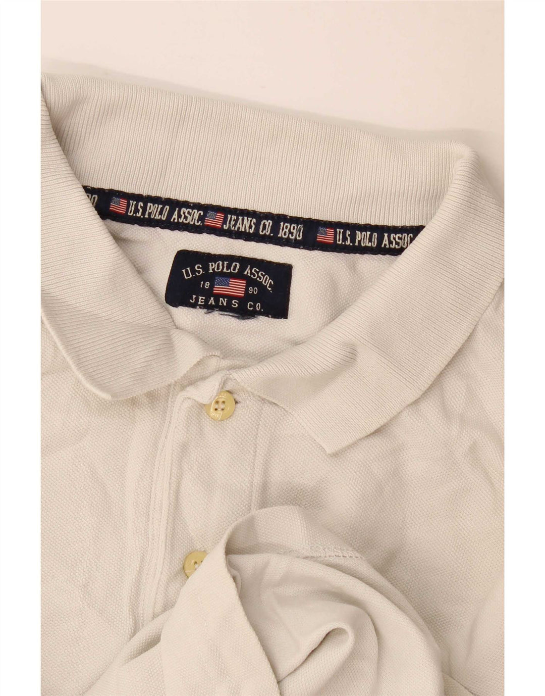 US Polo Assn. Camisa Masculina Grande Branca