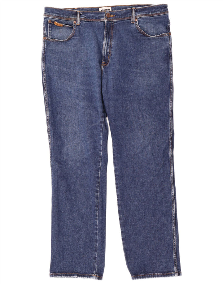 Wrangler Masculino Texas Straight Jeans W40 L32 Azul Algodão