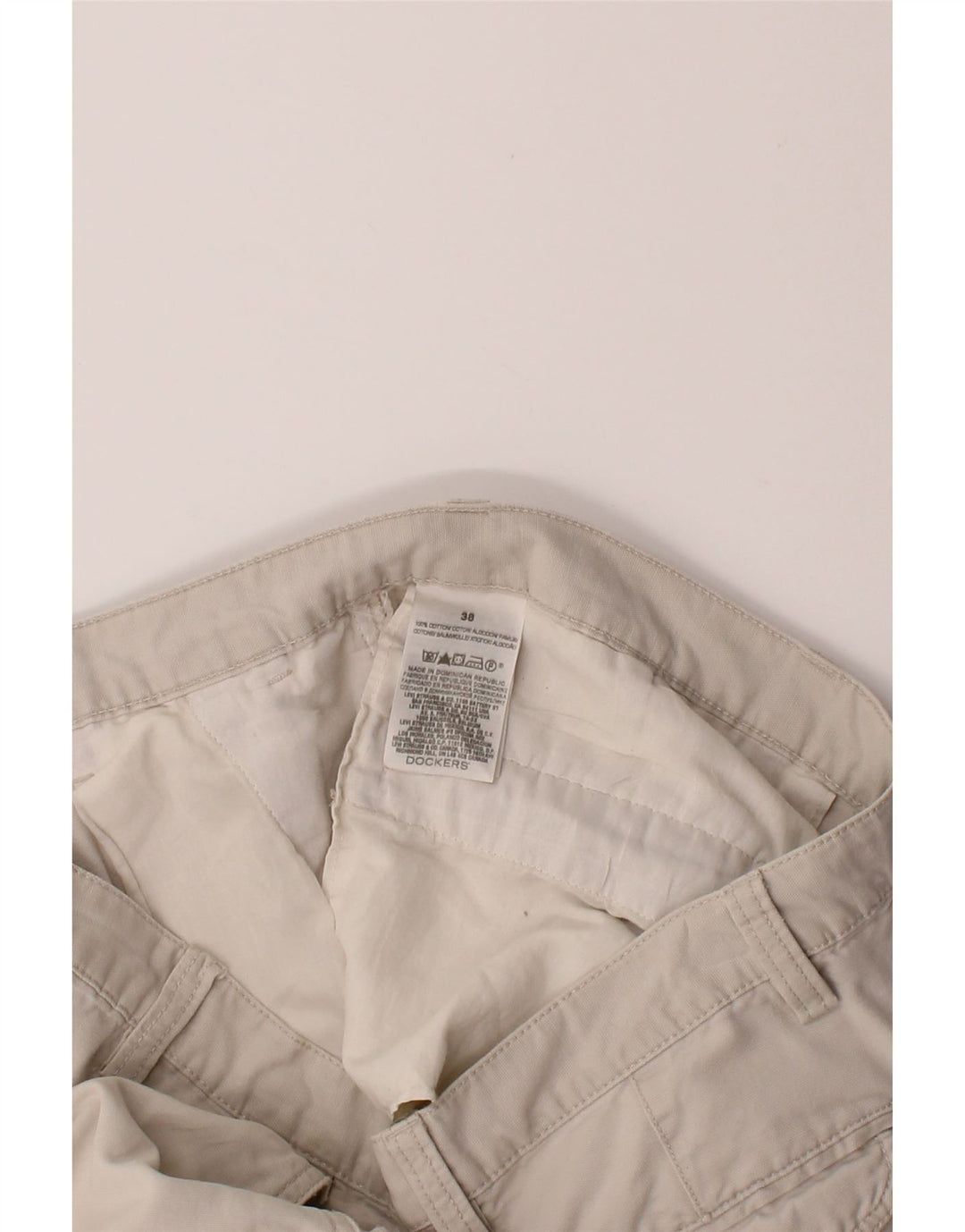 DOCKERS Mens Cargo Shorts W38 XL Beige Cotton Vintage Dockers and Second-Hand Dockers from Messina Hembry 