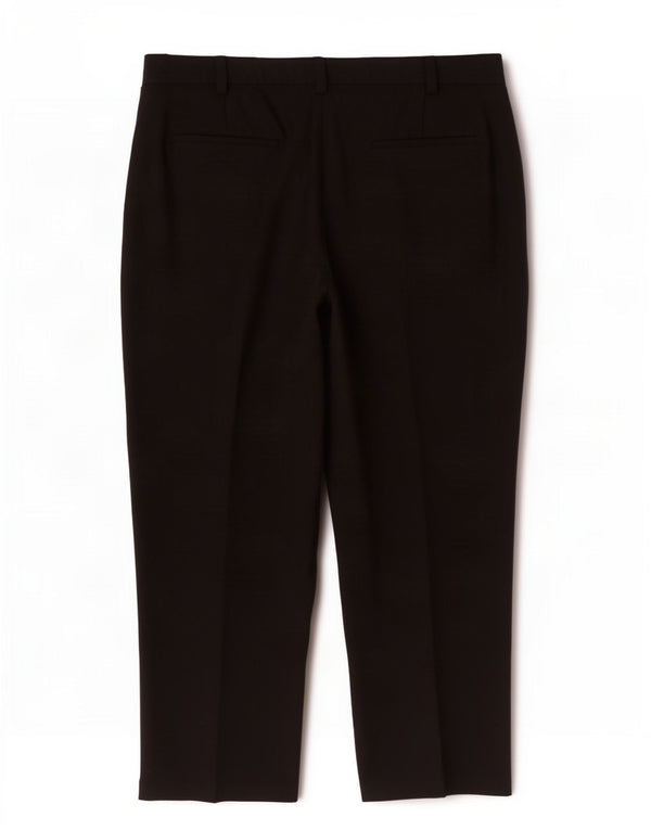 Calça chino feminina de cintura alta Marks & Spencer UK 20 2XL W40 L28 preta