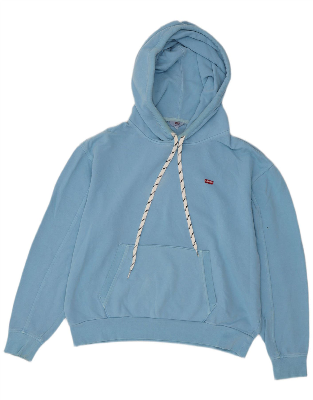 Suéter com capuz oversized feminino Levi's UK 10 pequeno azul