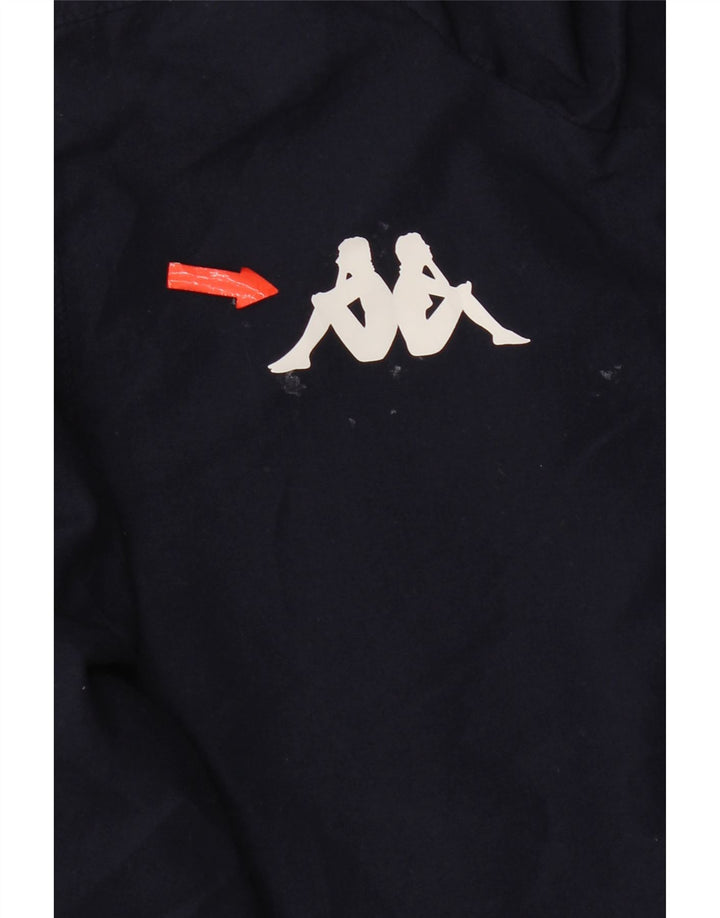 Jaqueta corta-vento gráfica Kappa Boys 11-12 anos azul marinho poliéster