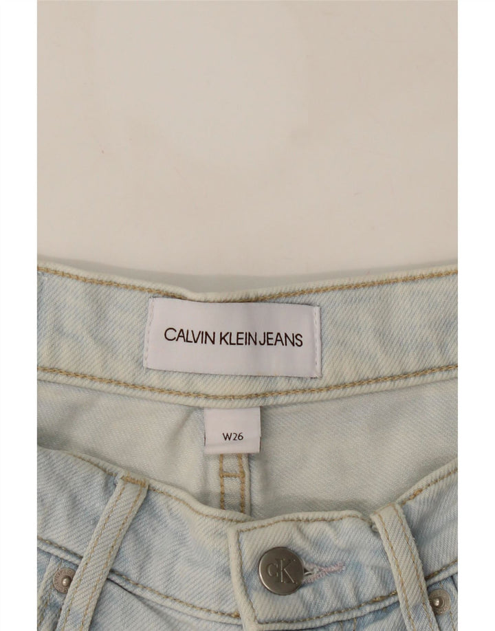 Shorts jeans feminino CALVIN KLEIN W26 pequeno azul