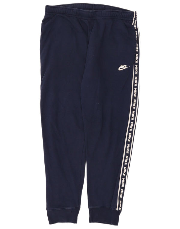 Calça esportiva masculina Nike Graphic Joggers grande algodão azul marinho