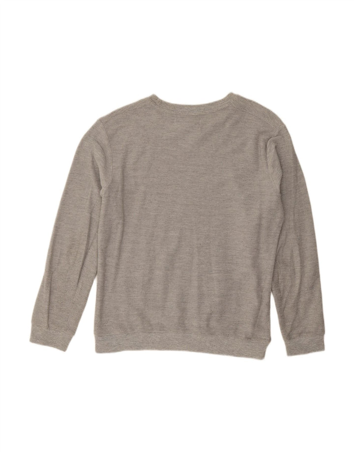ZARA moletom masculino jumper médio cinza algodão