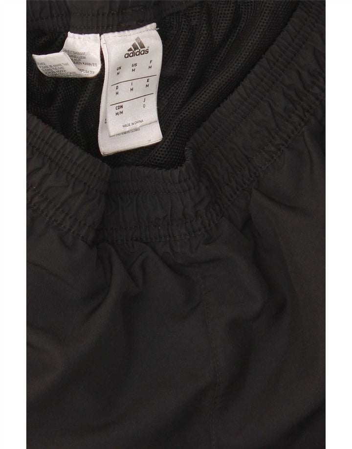 Calça de treino masculina Adidas Joggers médio preto colorblock poliéster