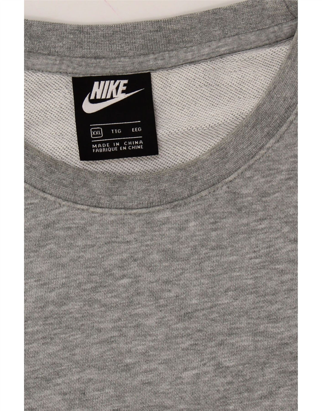 NIKE Mens Sweatshirt Jumper 2XL Grey Cotton Vintage Nike and Second-Hand Nike from Messina Hembry 