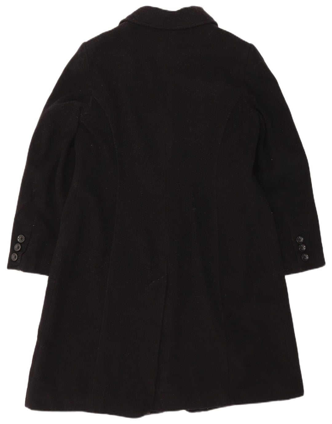Sobretudo feminino Marks & Spencer UK 16 grande lã preta