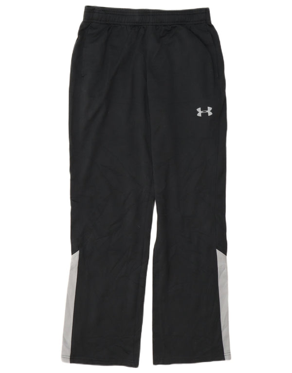 Calça de treino Under Armour Boys 11-12 anos grande bloco cinza