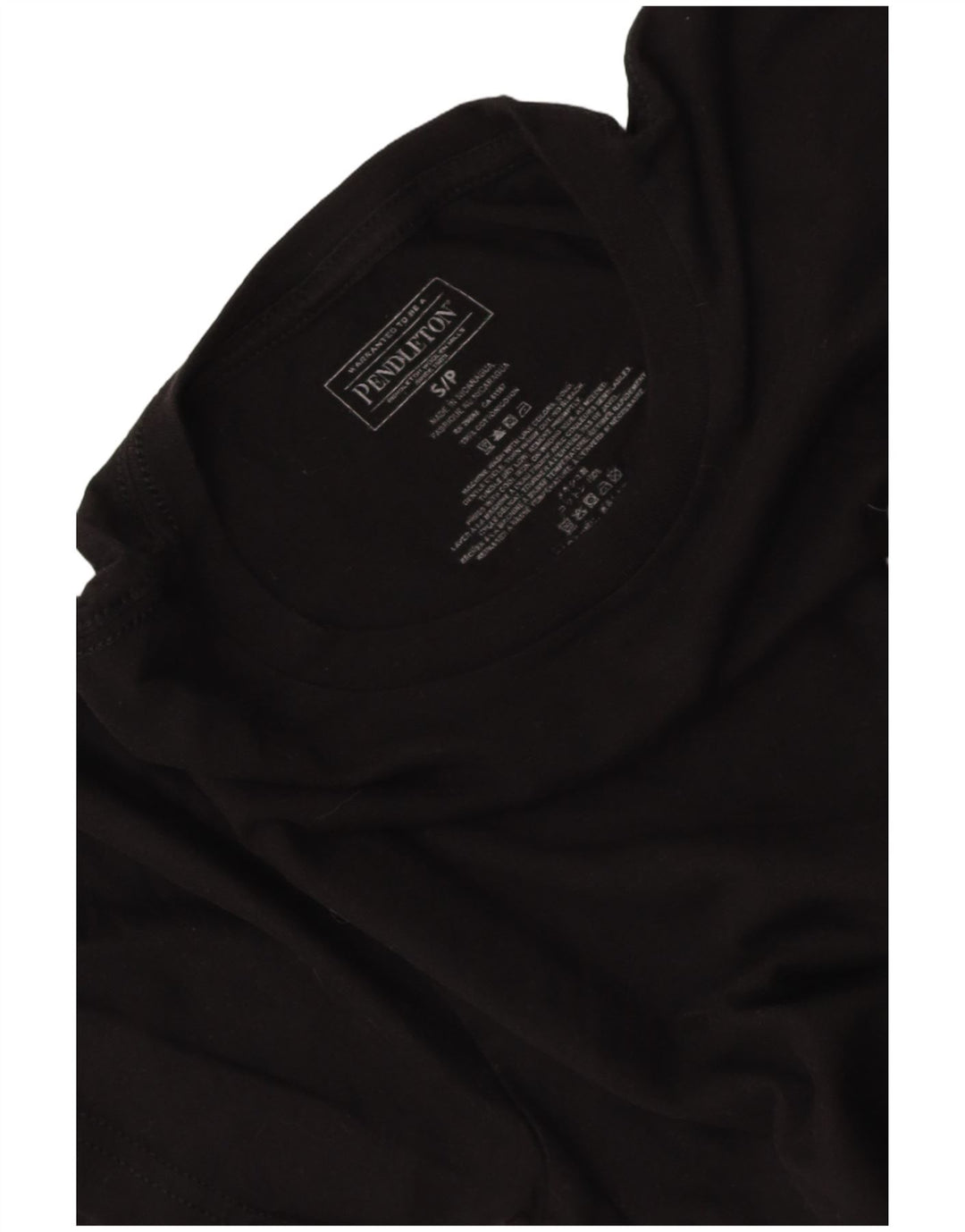 PENDLETON Camiseta masculina gráfica top pequeno preto