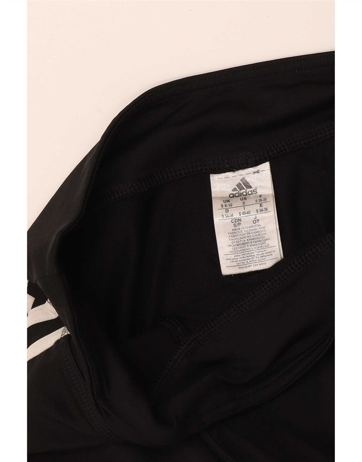 Leggings Adidas Femininas UK 8/10 Pequenas Poliéster Preto