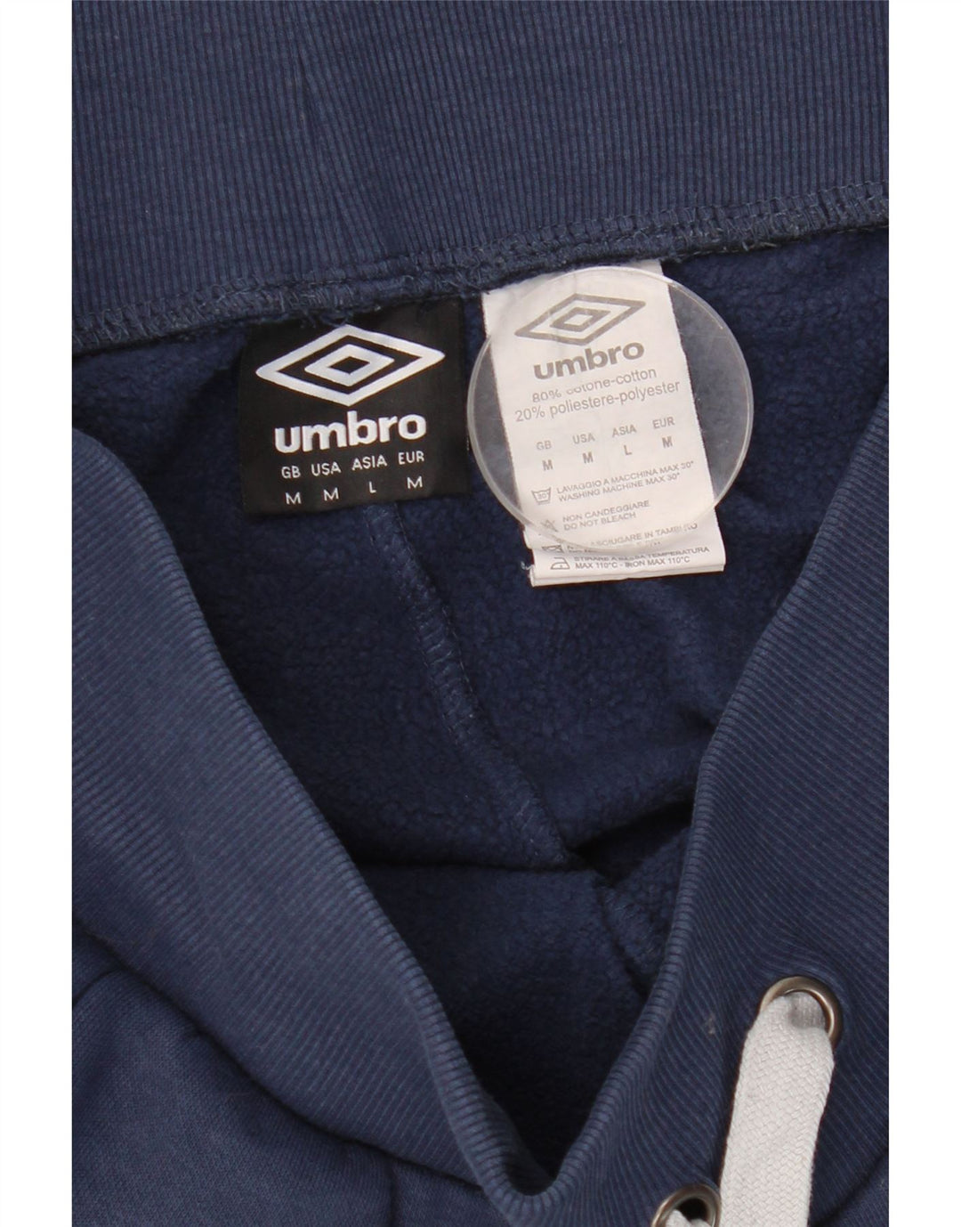 Calça de treino masculina Umbro médio azul marinho algodão