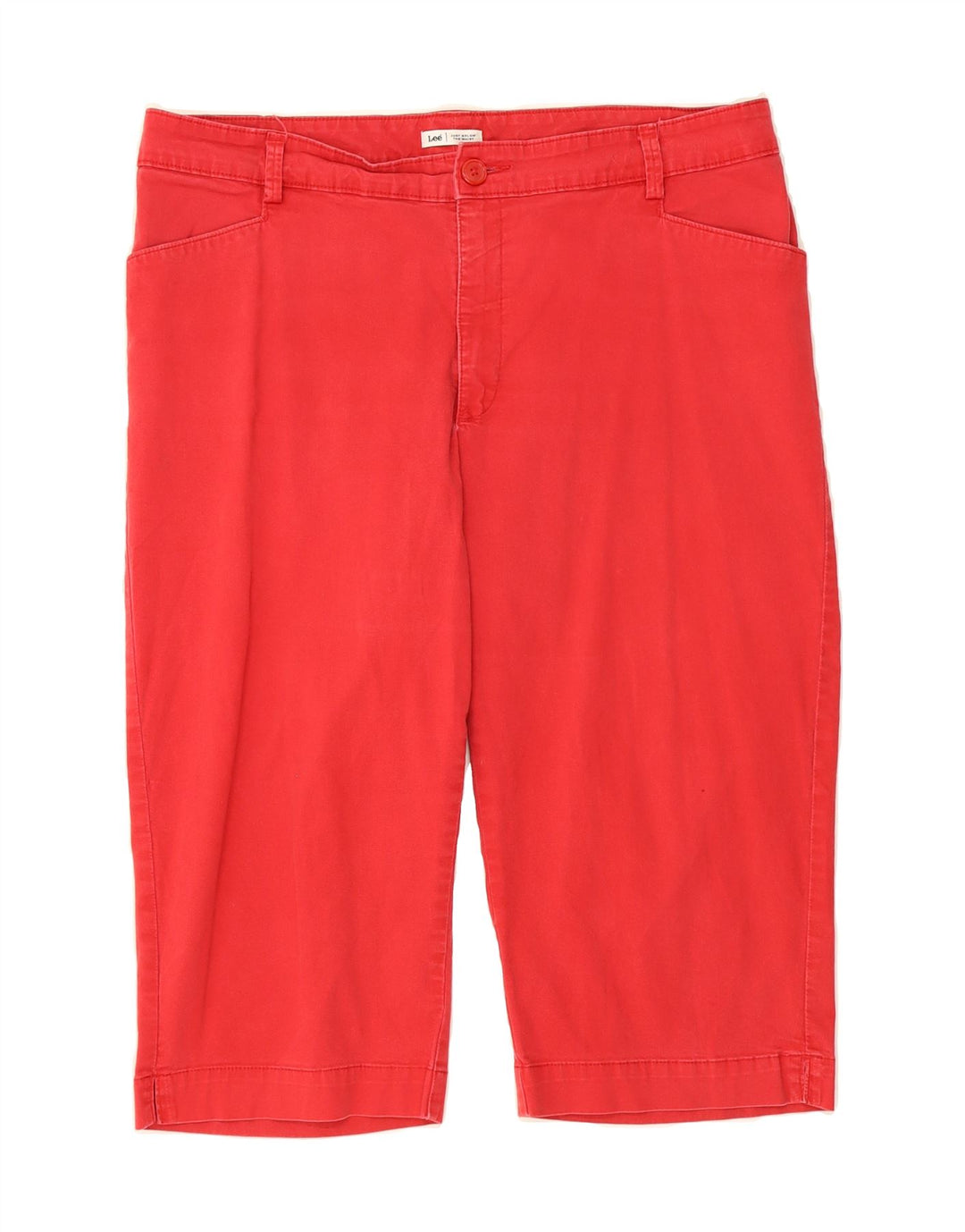 LEE Womens Capri Trousers US 10 Large W38 L20 Red Cotton Vintage Lee and Second-Hand Lee from Messina Hembry 