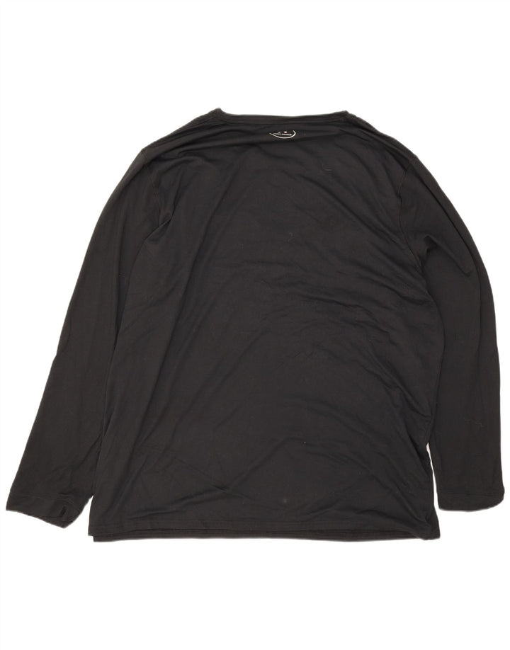 Under Armour Mens Heat Gear Graphic Top Manga Longa 3XL Poliéster Preto