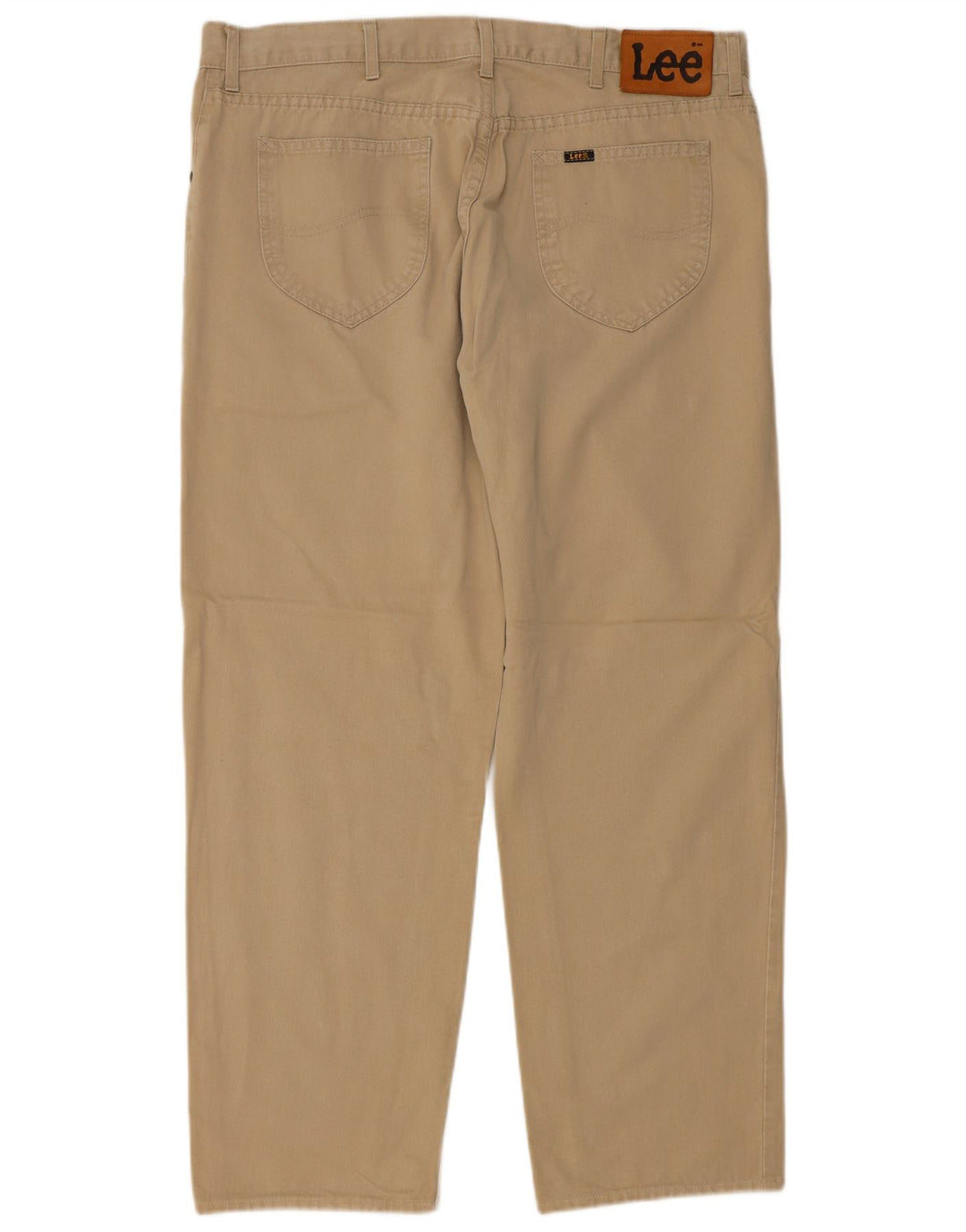 LEE Calça masculina Brooklyn reta casual W38 L29 algodão bege