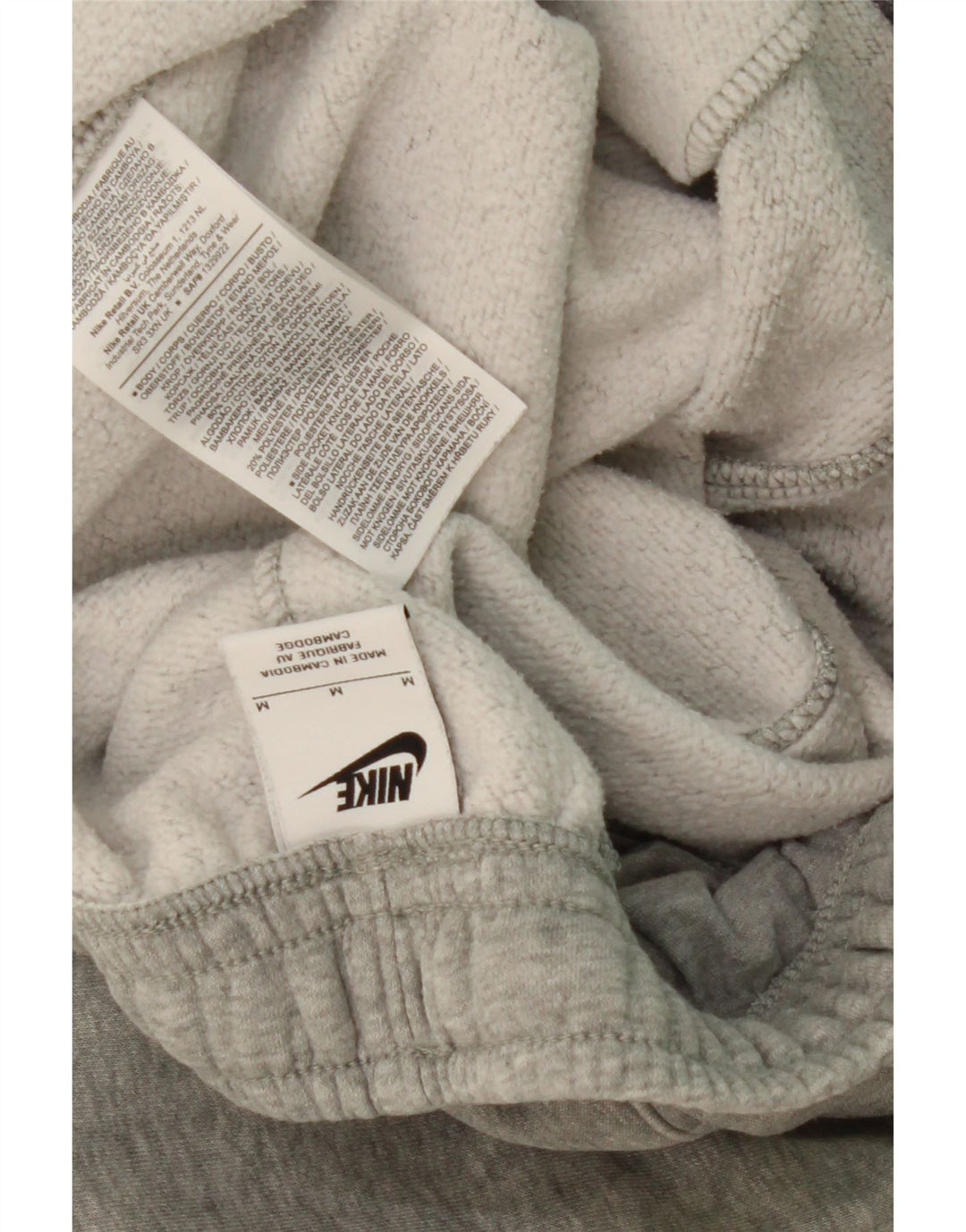 Calça de treino masculina NIKE Joggers cinza médio algodão