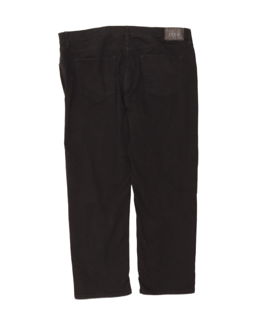 IZOD Mens Straight Casual Trousers W40 L30 Black Cotton Vintage Izod and Second-Hand Izod from Messina Hembry 