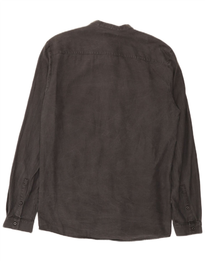 Cos Camisa Masculina Pequena Lyocell Cinza