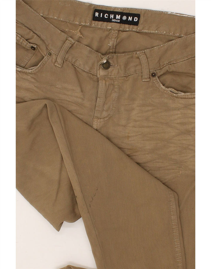 RICHMOND Womens Skinny Jeans W31 L31  Brown Cotton Vintage Richmond and Second-Hand Richmond from Messina Hembry 