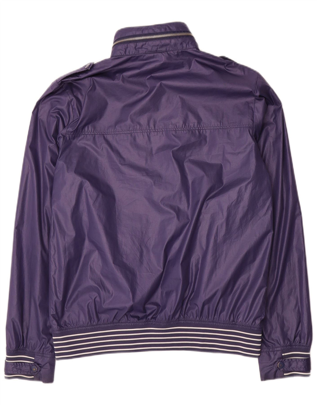 Jaqueta de chuva militar com capuz masculino Converse UK 38 poliéster roxo médio