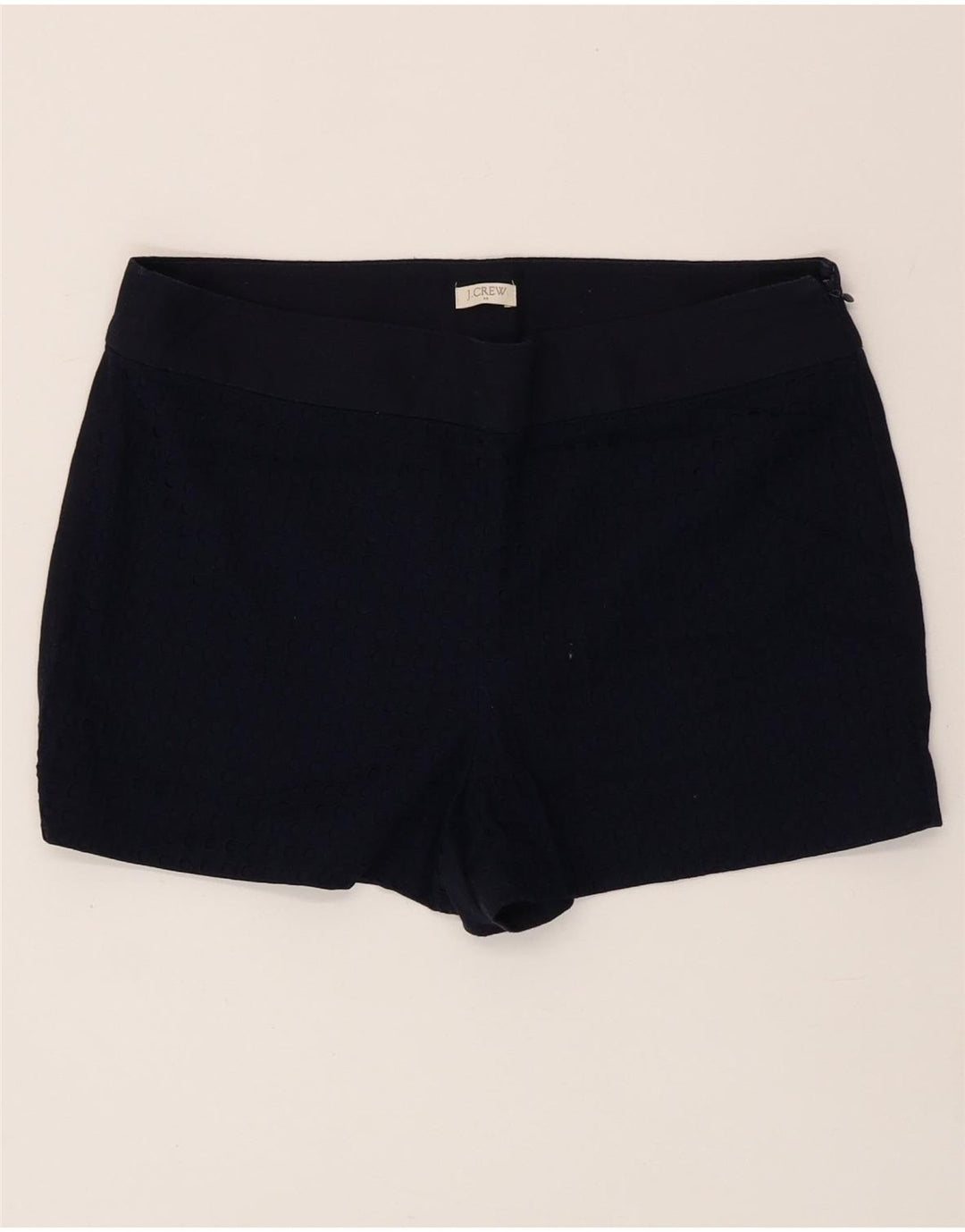 Calça quente feminina J. Crew EUA 10 grande W32 algodão azul marinho