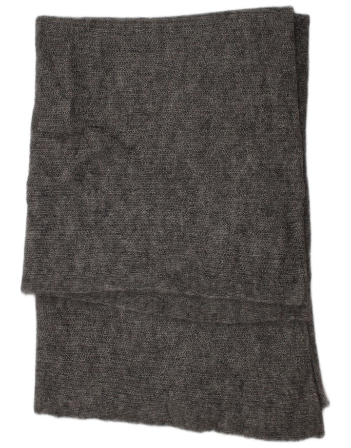 Lenço retangular de malha feminino vintage americano tamanho único cinza