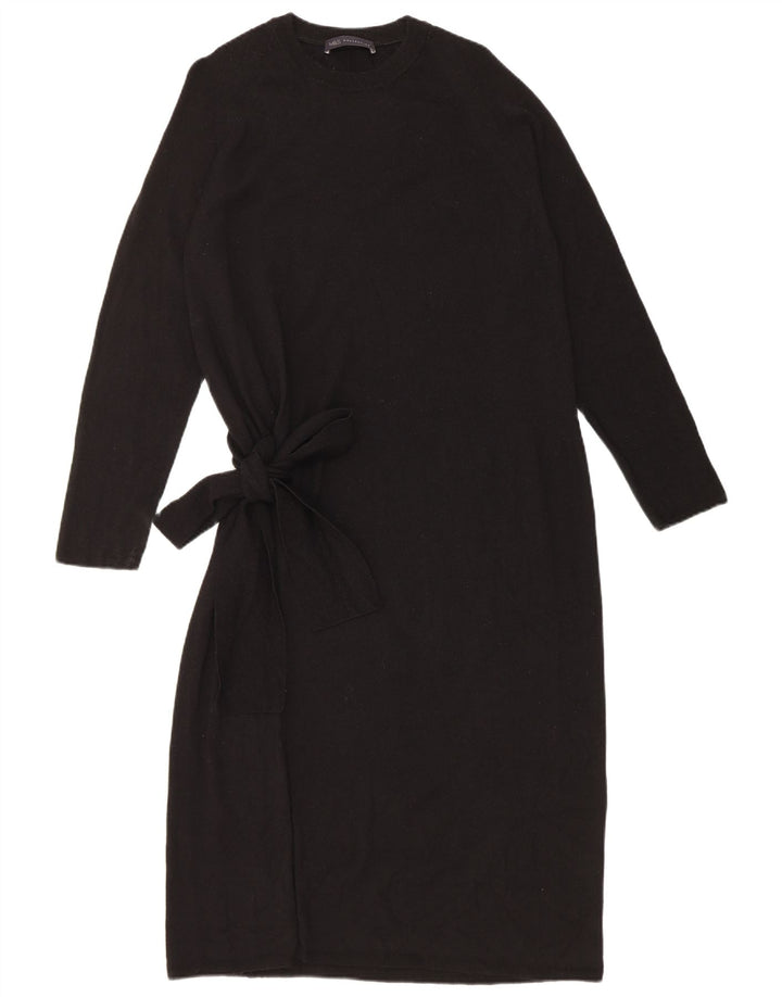 Vestido jumper feminino Marks & Spencer Reino Unido 12 lã merino preto médio