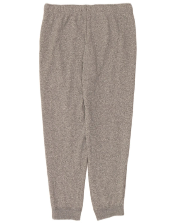 Calça de treino feminina Nike Joggers UK 14 grande cinza algodão esportivo