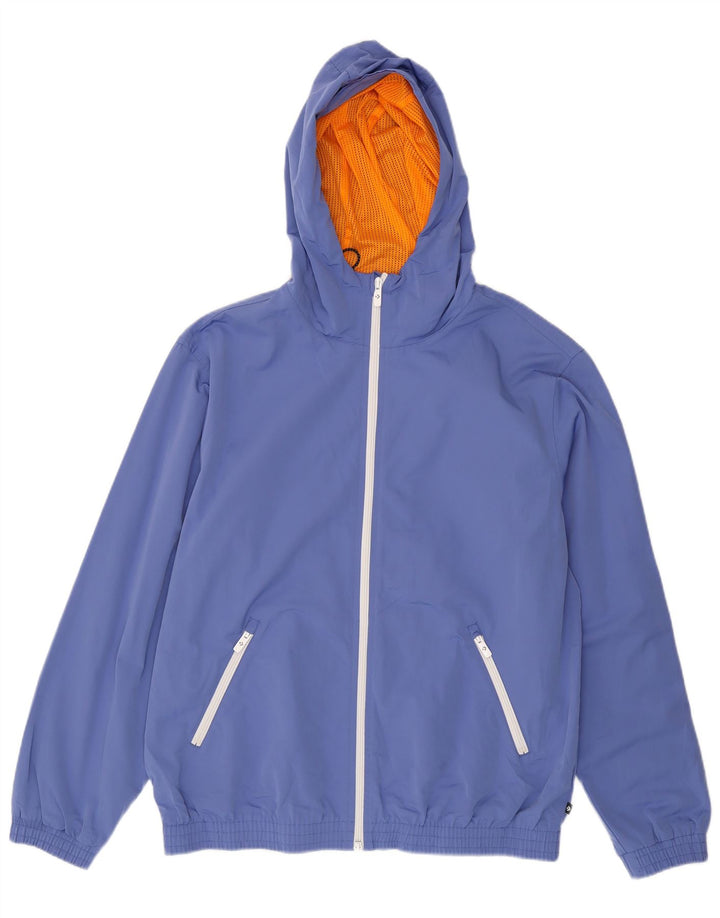 Jaqueta masculina Converse com capuz gráfico com capuz grande bloco colorido azul