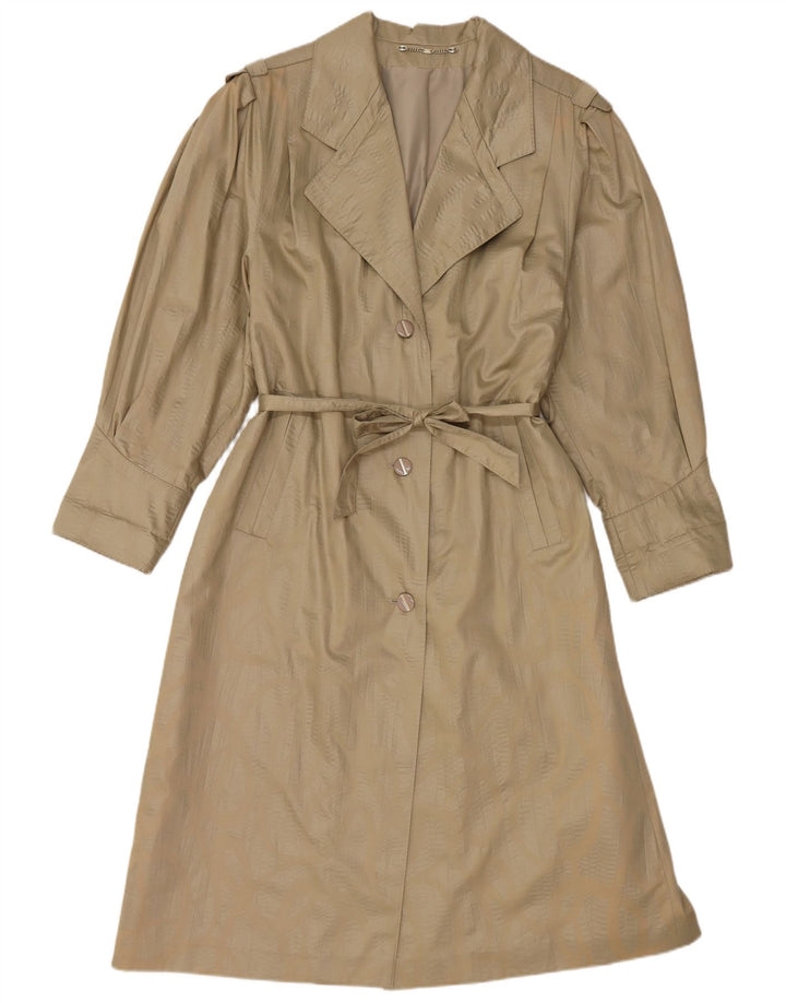 Trench Coat feminino VINTAGE EU 38 algodão bege médio