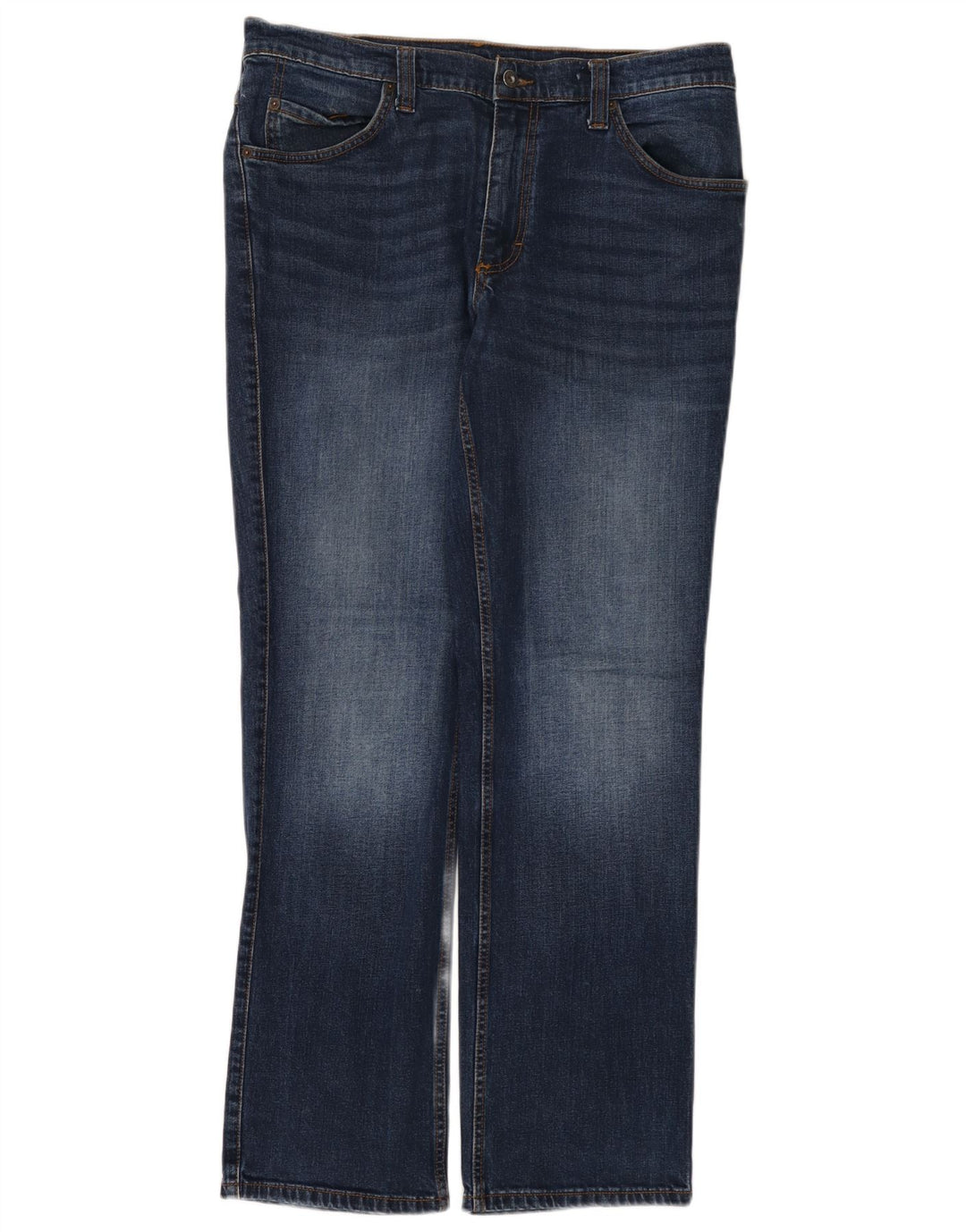 Mustang masculino Oklahoma Straight Jeans W36 L32 algodão azul