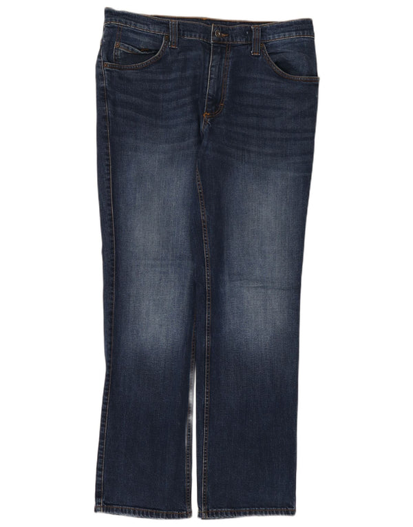 Mustang masculino Oklahoma Straight Jeans W36 L32 algodão azul