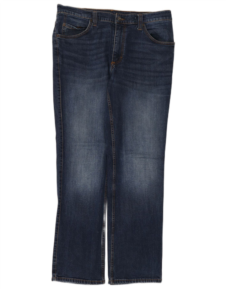 Mustang masculino Oklahoma Straight Jeans W36 L32 algodão azul