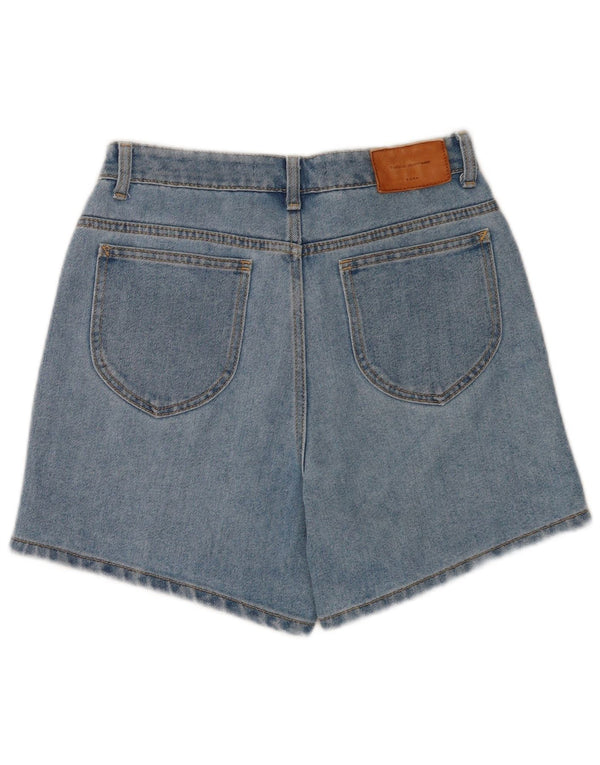 Zara Womens Trafaluc Denim Shorts EU 38 Pequeno W28 Azul