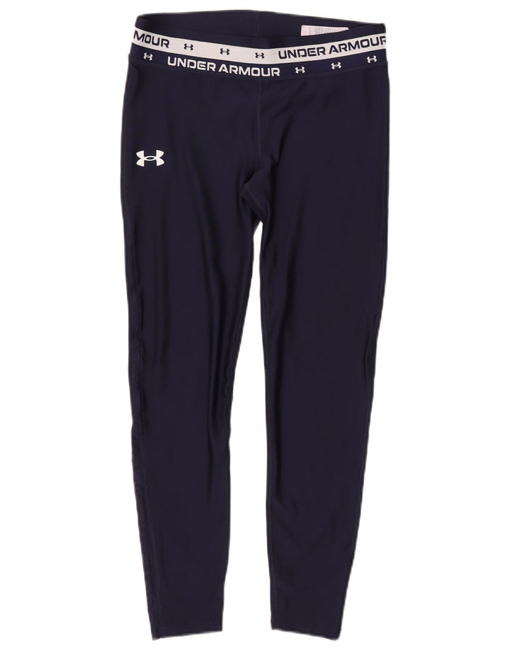 Under Armour Girls Graphic Leggings 11-12 Anos Grande Poliéster Azul Marinho